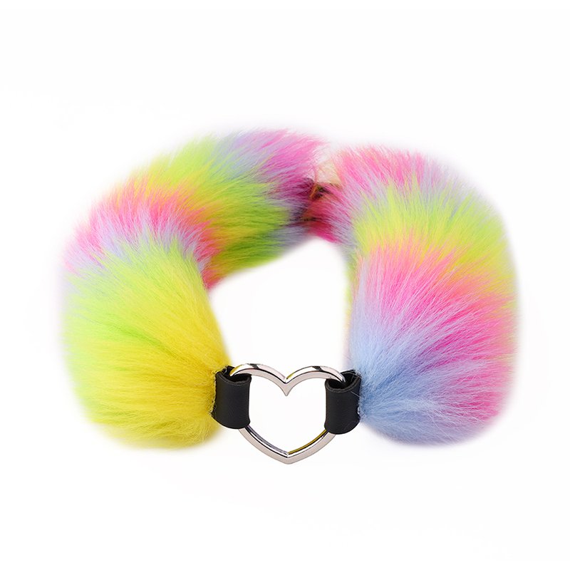 Women's Mix-Color Cosplay Sex Toys Anal Toys with Cat Ear Anal Plug Tail Collar Nipple Clamps Butt Plug by Juguetes Sexuales