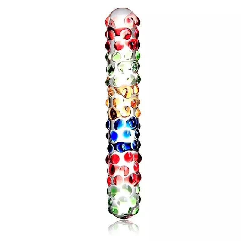 Masturbator Realistic Dildo Penis Large G-spot Adult Sex toys Dual Head Crystal Glass Dildos Anal Butt Plug for Woman Female