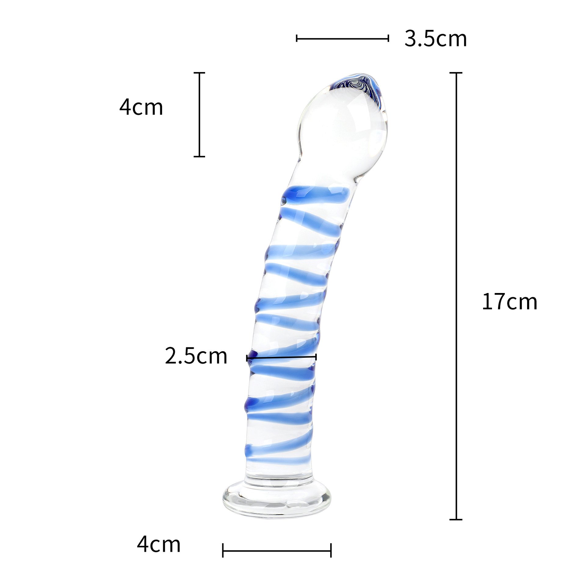 Masturbator Realistic Dildo Penis Large G-spot Adult Sex toys Dual Head Crystal Glass Dildos Anal Butt Plug for Woman Female
