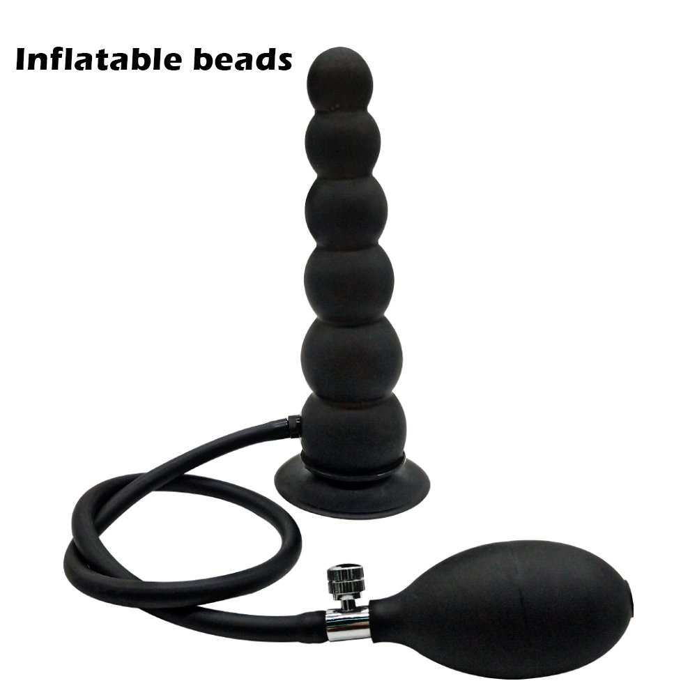 Anal Pumping Toy Expand Dildo Air-Filled Inflatable Plug Inflatable Butt Plug Anal Beads Sex Toys Anal Plug Medical Grade