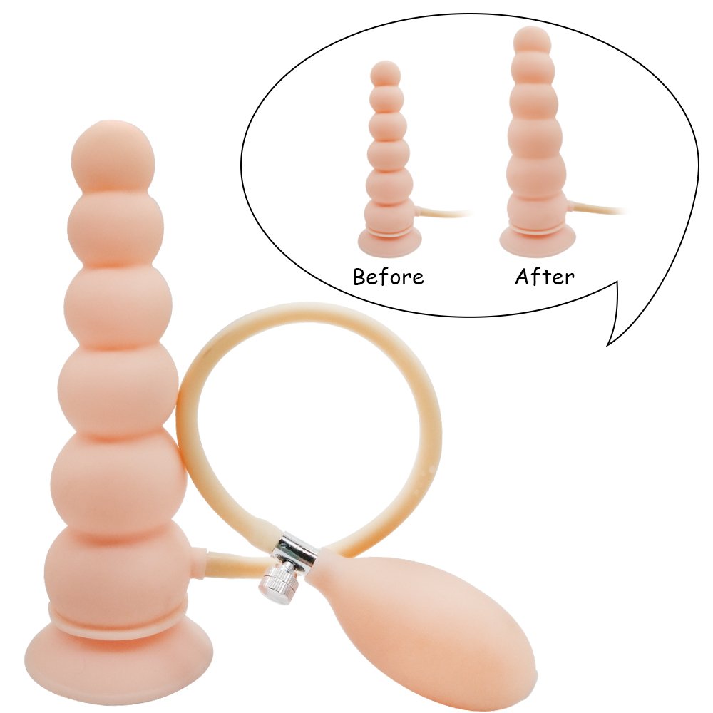 Anal Pumping Toy Expand Dildo Air-Filled Inflatable Plug Inflatable Butt Plug Anal Beads Sex Toys Anal Plug Medical Grade