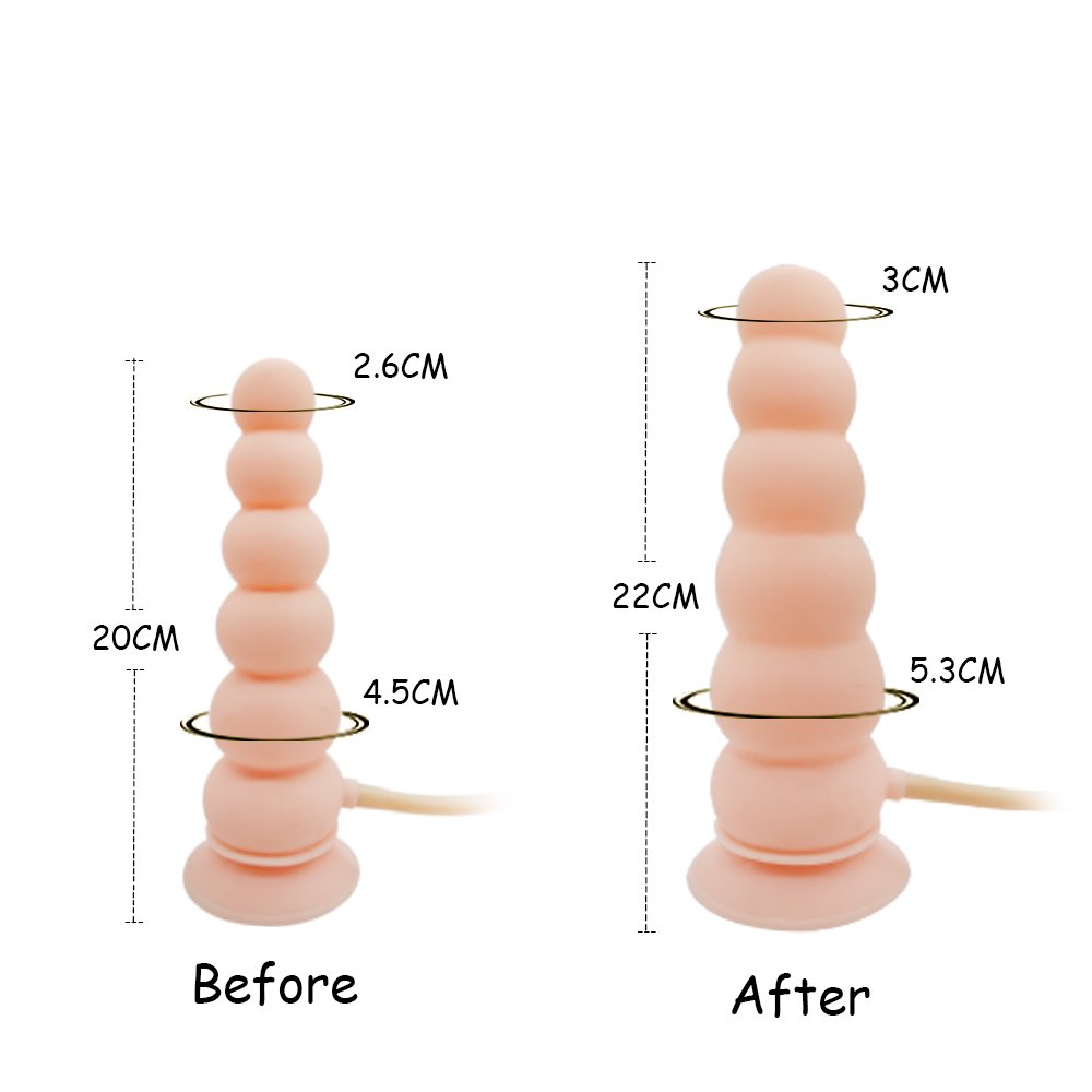 Anal Pumping Toy Expand Dildo Air-Filled Inflatable Plug Inflatable Butt Plug Anal Beads Sex Toys Anal Plug Medical Grade