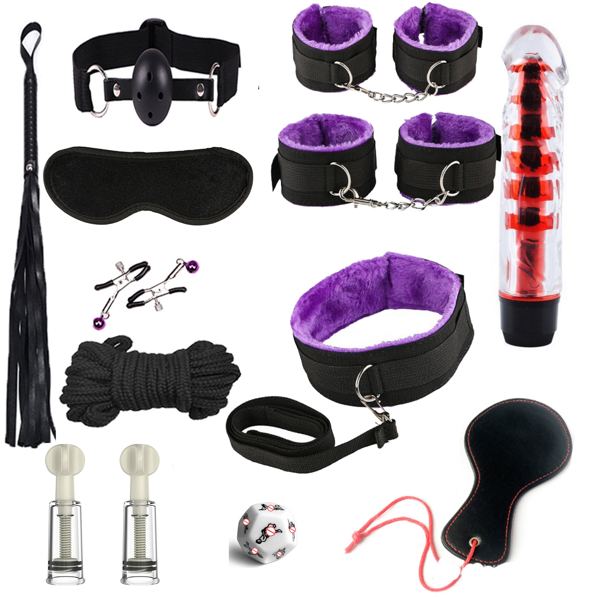 Adult Bdsm Cosplay Sex Products Anal Toys Couples Slave Queen Whip Neck Collar Rope Nipple Clip Handcuffs Fetish Bondage Set