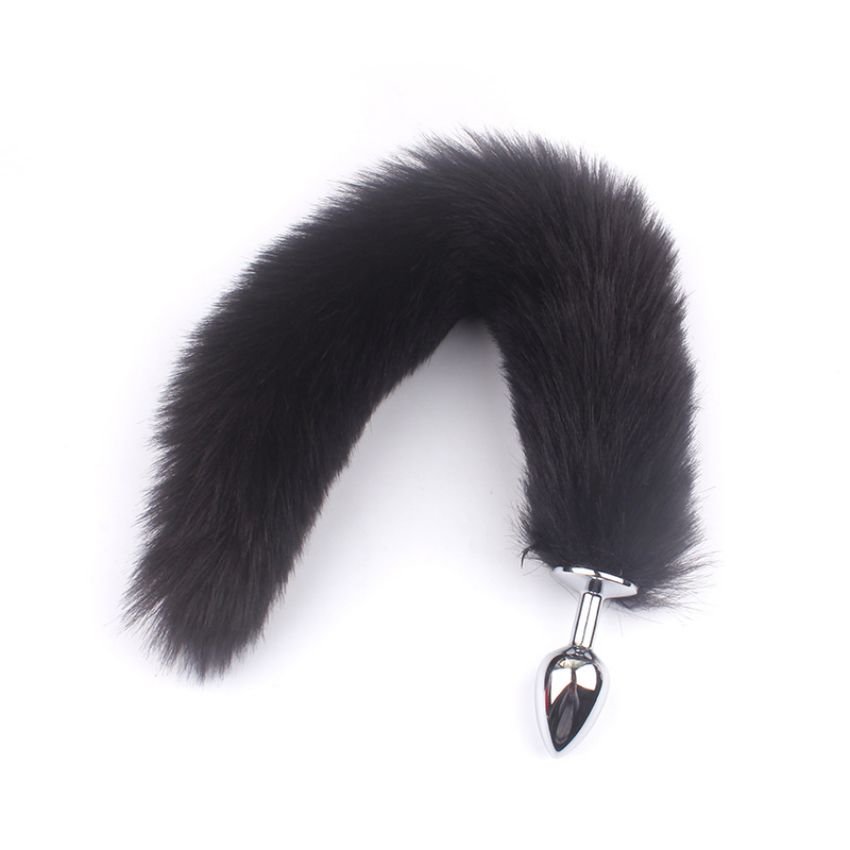 Couple Metal Feather Anal Toys Erotic Sexy Butt Plug Adult Fox Tail Butt Plug Sex Toys For Woman