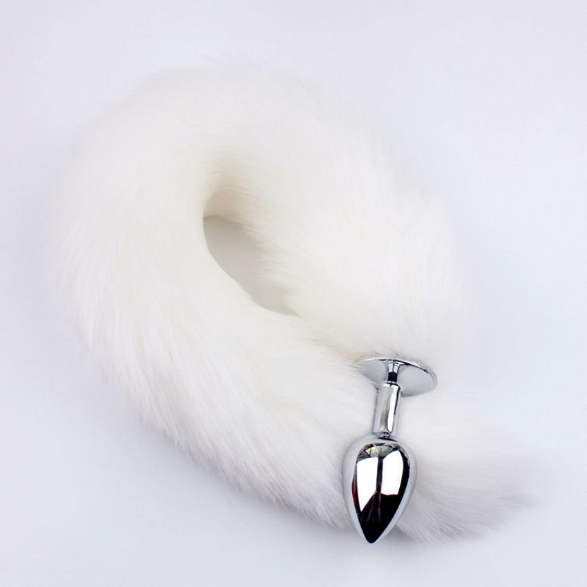 Couple Metal Feather Anal Toys Erotic Sexy Butt Plug Adult Fox Tail Butt Plug Sex Toys For Woman