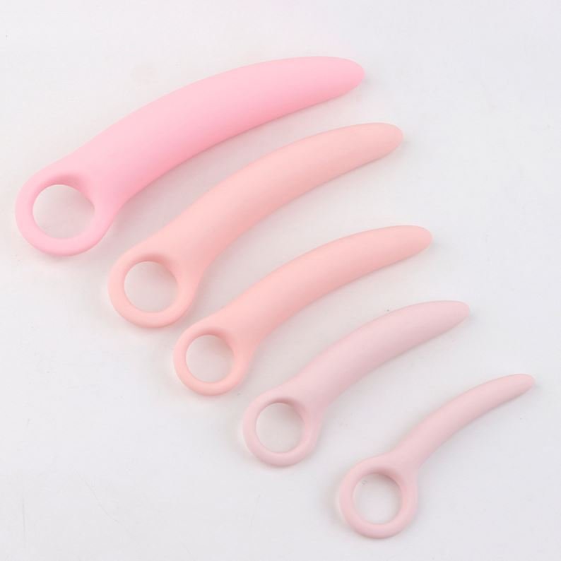 GYF Silicone Vaginal Dilator Set Vaginismus Anal Plug toys Dilator Vagina Relief From Painful Sex