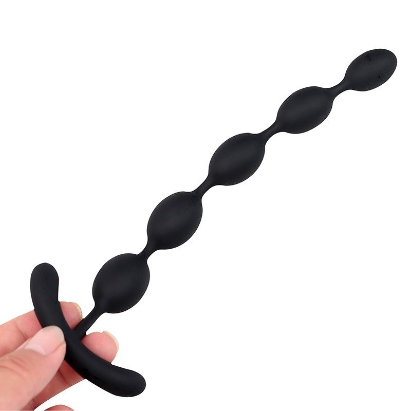 Water Drop Anal Butt Plugs Beginner Training Silicone Beads Anal Plug For Men