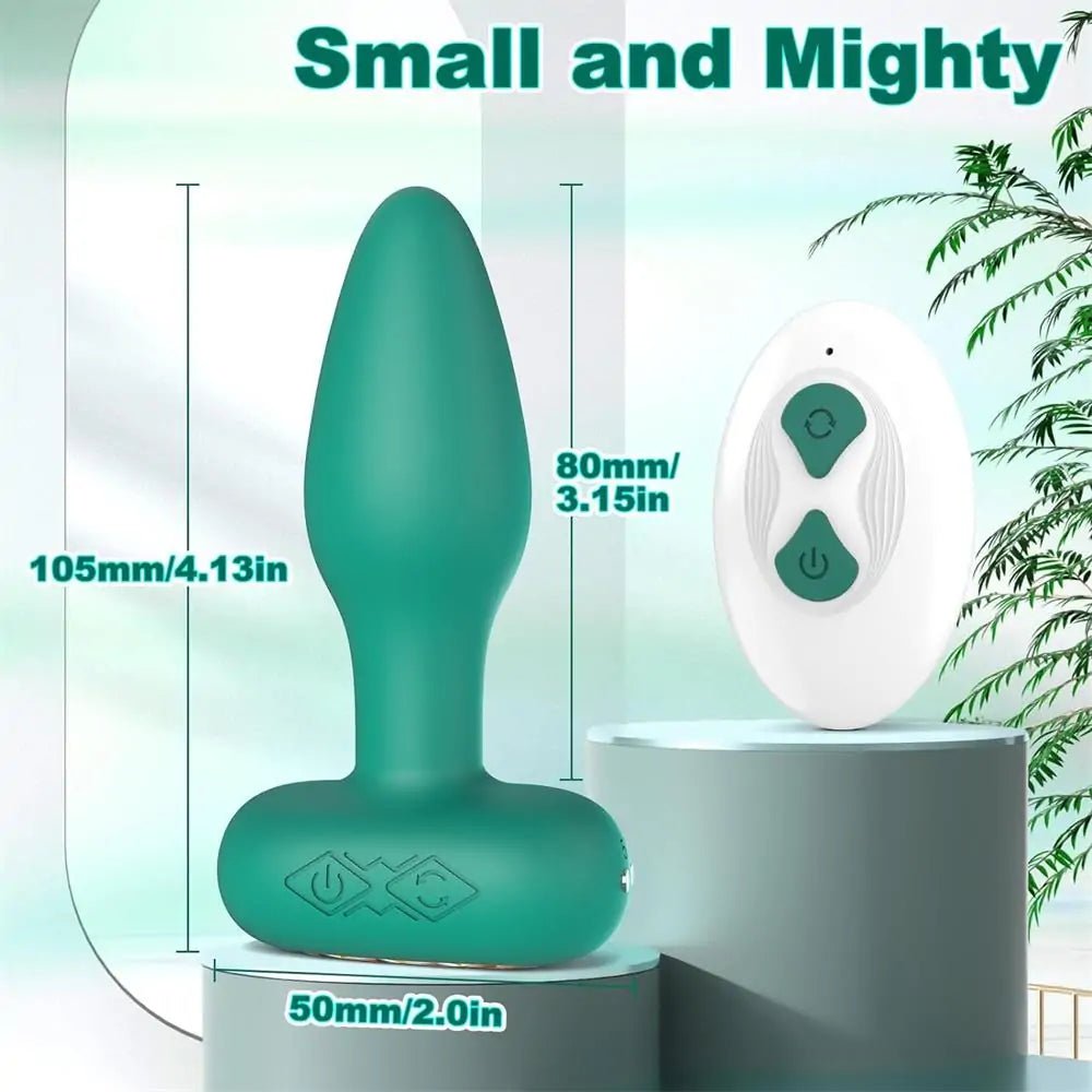 Wireless APP Remote Control Silicone Men Prostate Massager Wiggling Rotating Vibrating Anal Butt Plug Male Anal Vibrator Sex Toy