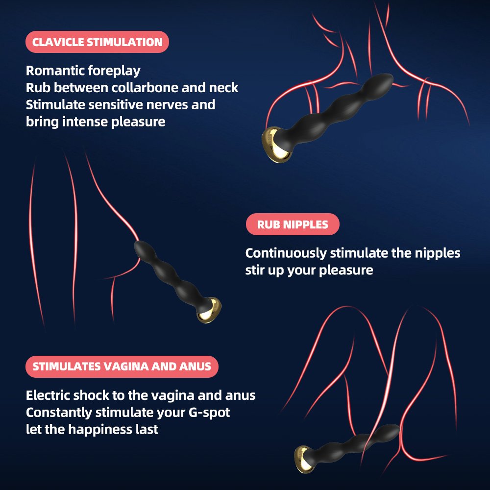 FairyKiss light electric shock Anal Plug Vibrator Remote Control 10 Vibration Modes Adult Toys for couples Butt sex game