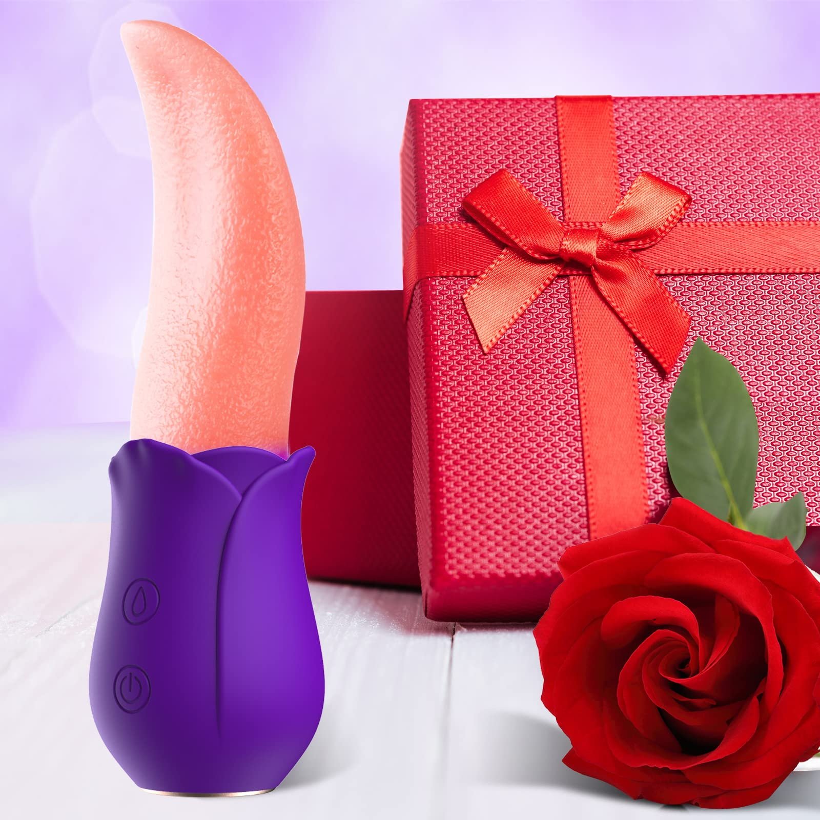 AIZHILAN Sex toy factory manufacturing rose artificial tongue vibrator for female vaginal masturbation vibrator