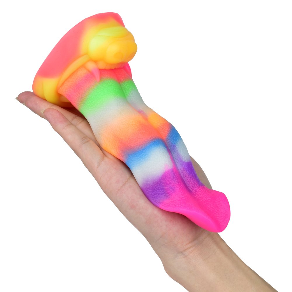Wolf tongue luminous penis sex toys for men women vaginal orgasm masturbation alien animal luminous anal plug