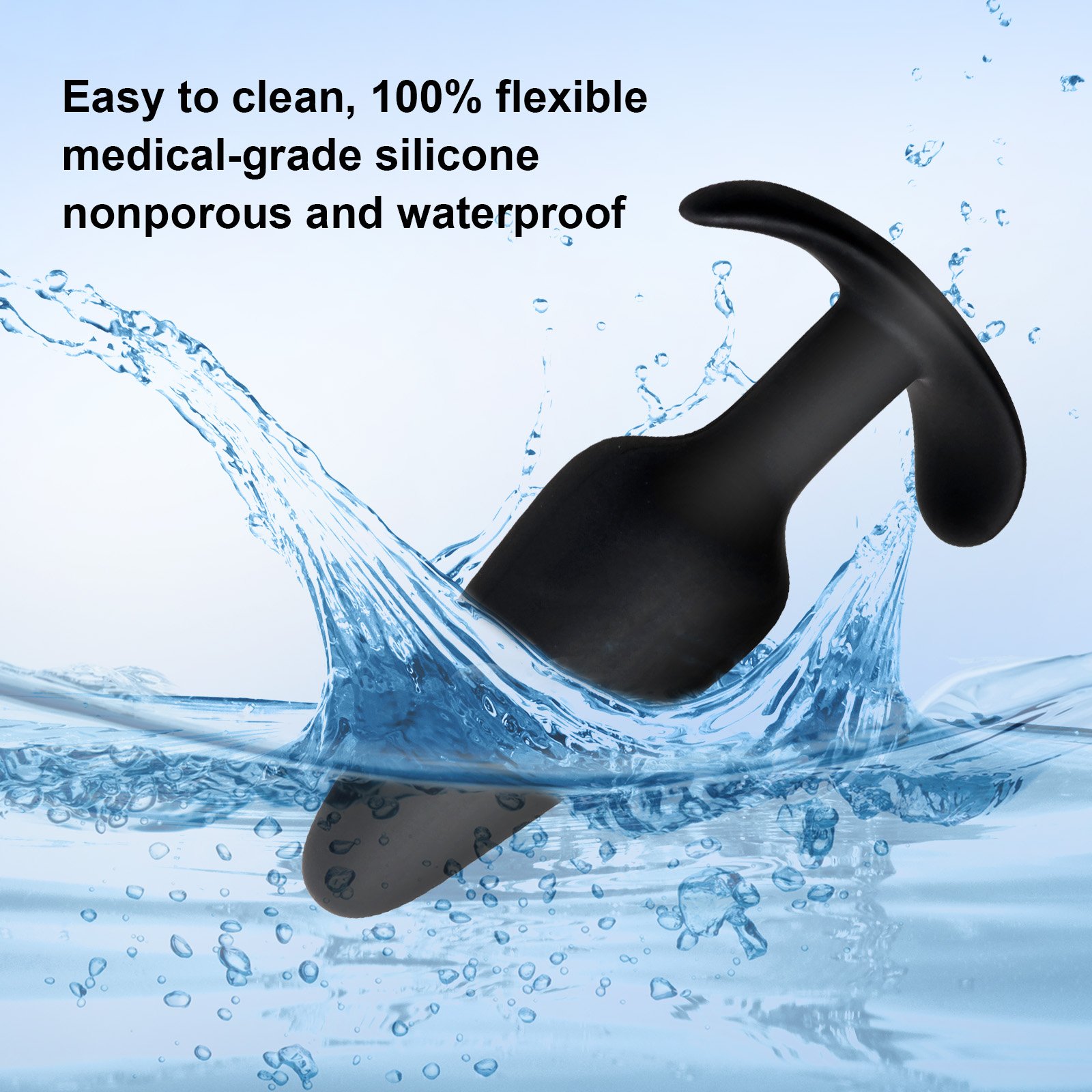 Sexbey brand custom big, small silicone butt plug tail sex toy store sex toy cone anal plug for same sex men and women