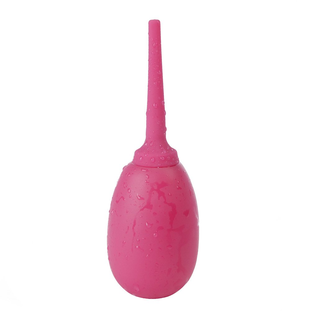 8 oz Silicone Douche Kit with Flex Tip Enema Bulb Sex Toy for Intimate Use
