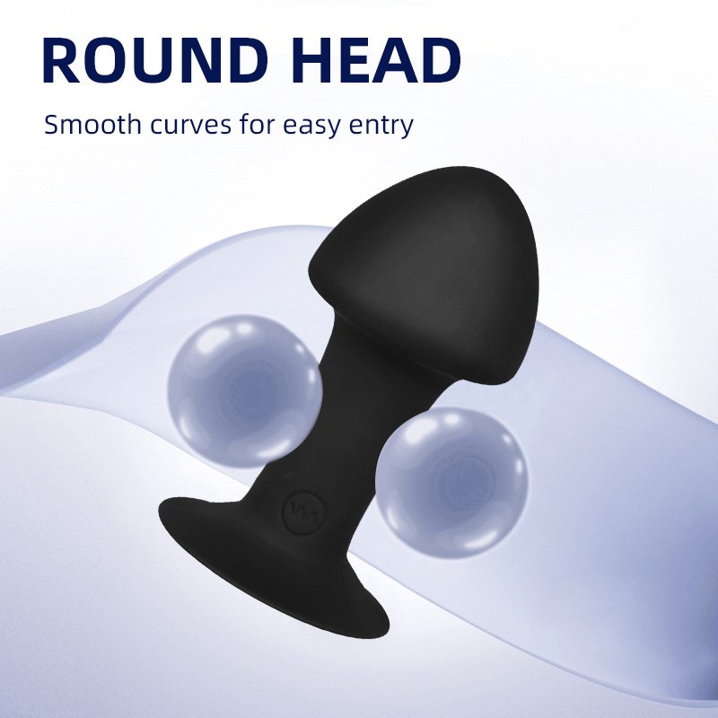 SEXBAY factory new silicone mushroom vibration anal plug remote USB charging couple same-sex male backyard massage