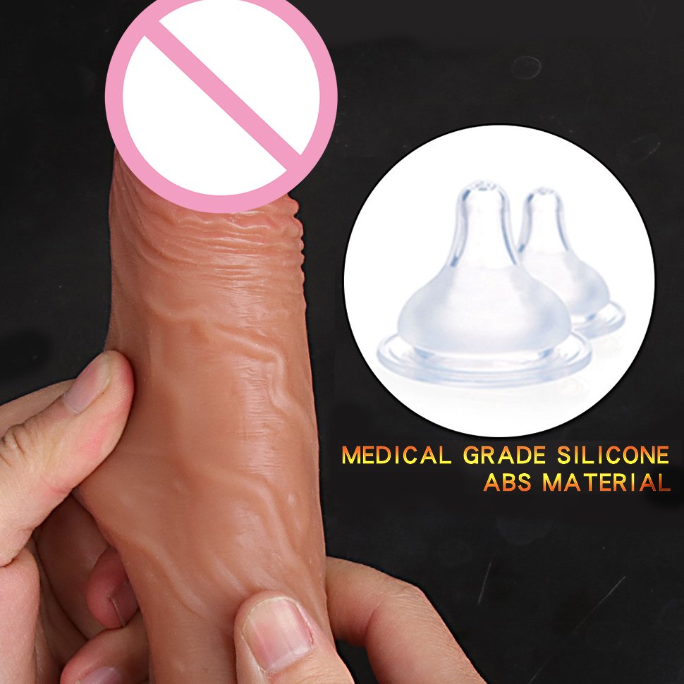 Super Strong Telescopic Heating Big Realistic Huge Silicone Dildo Thrusting Vibrator Sex Toys For Women Masturbation Xxl Dildos