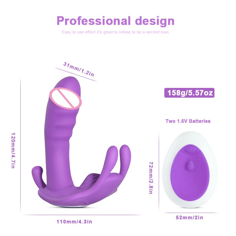 Rechargeable Clitoral Wearable Vibrator,Pussy Waterproof Portable Vagina Clit Stimulator Anal Sex Toy For Woman