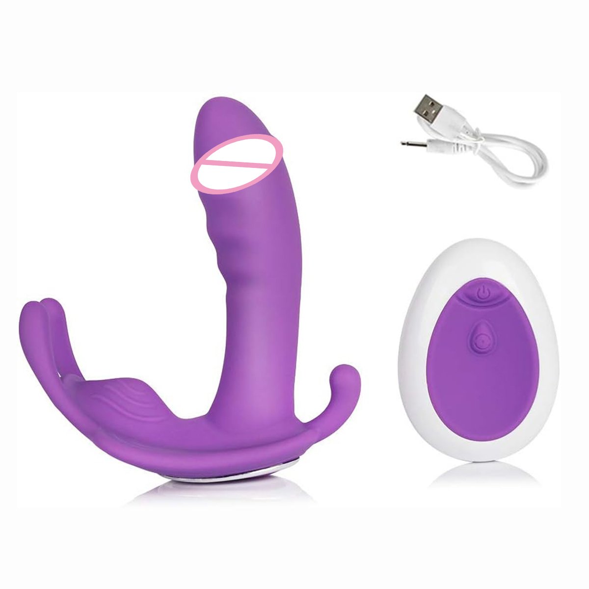 Rechargeable Clitoral Wearable Vibrator,Pussy Waterproof Portable Vagina Clit Stimulator Anal Sex Toy For Woman