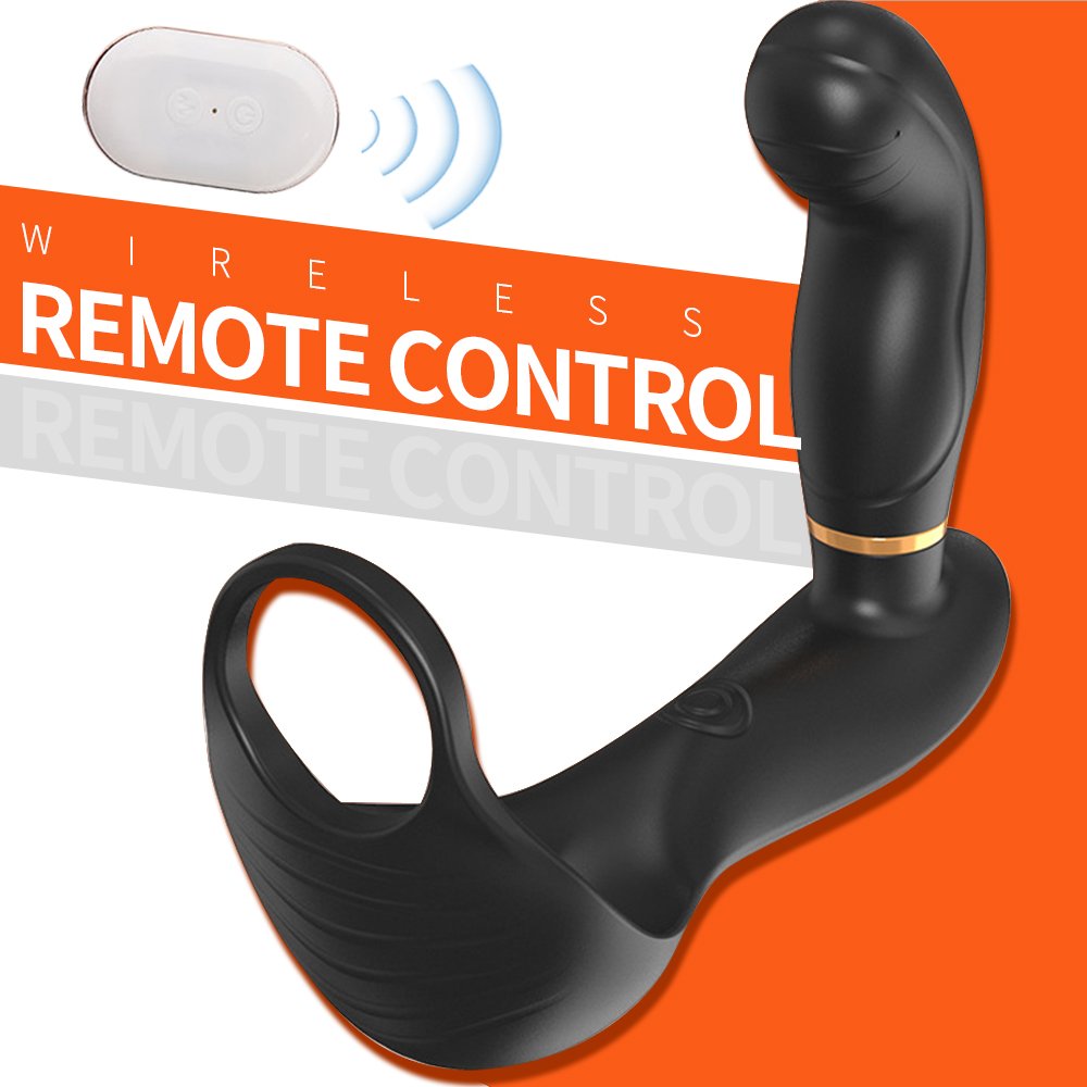 7 Modes Prostate Massager Cock Ring Custom Free Box Anal Vibrator Stimulator Sex Toys for Men