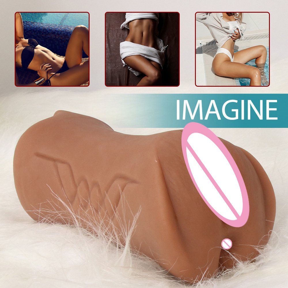 3 in 1 pocket pussy masturbator cup Adult product anus mouth realistic Rubber Vagina sex toy for male masturbation