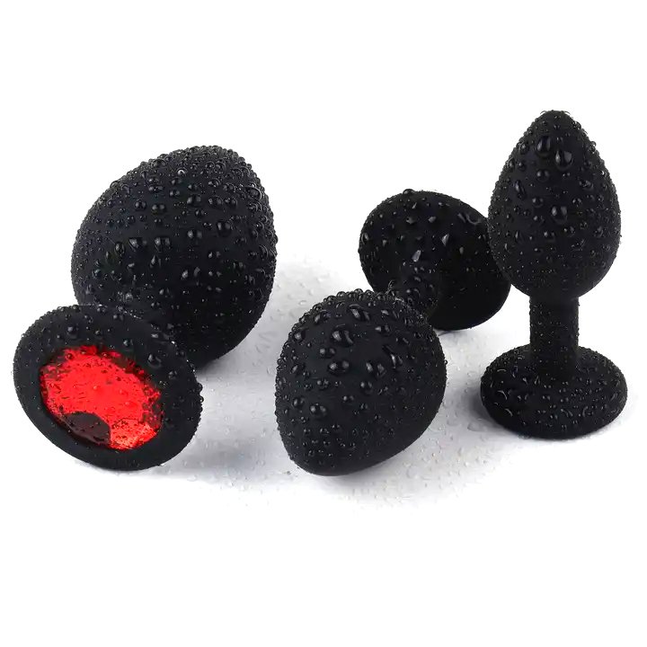 Silicone Butt Plug Anal Toys for Women Jewel Black Red Pink Rosy Small Medium Colors Sex Juguetes Sexuales