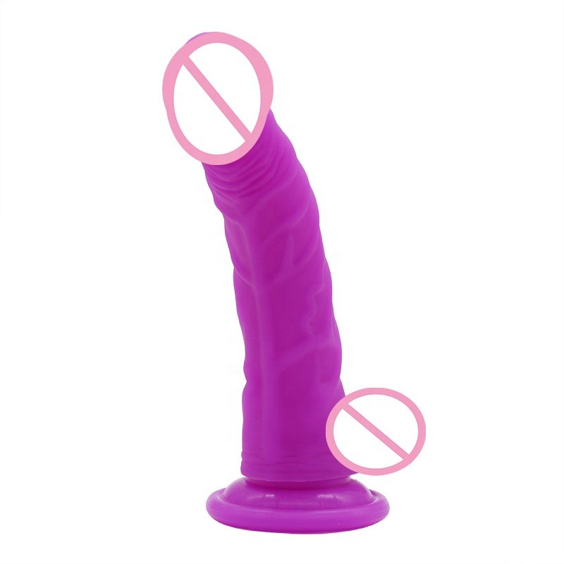 Hot Sale Soft Silicon Dildo Strap On Dildos With Suction Cup Full Silicone Dildo Sex Toy For Women