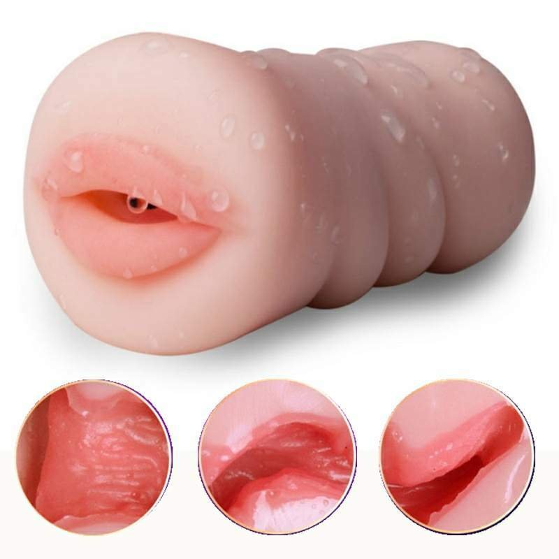 Real Pussy Artificial Vagina Oral Vaginal Anal Sex Male Masturbator Mouth Pussy Masturbation Cup Sex Toys for Men
