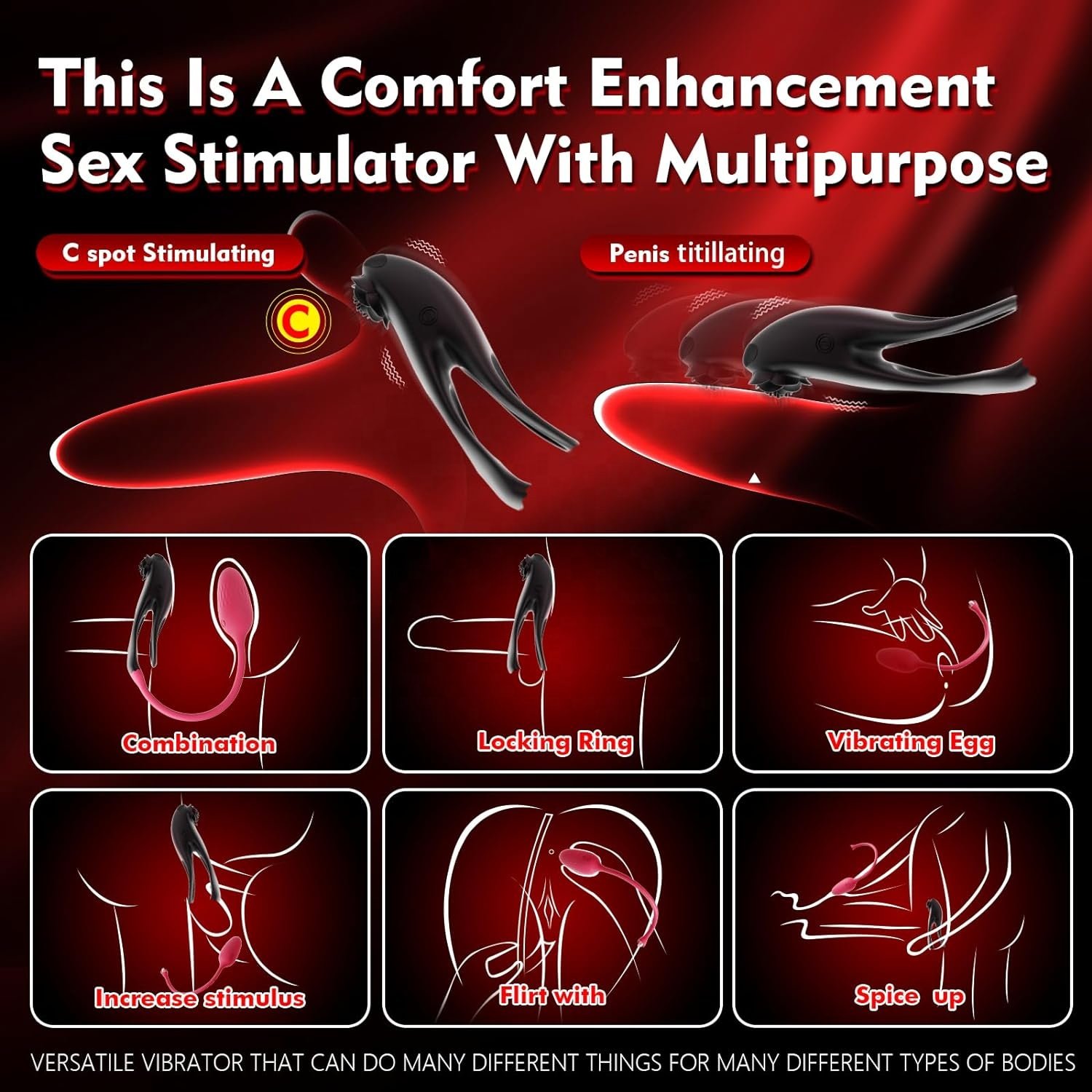 ZWFUN 2IN1 Rose Vibrating Cock Penis Ring Remote Control Anal Vibrator Women Clitoral Stimulation Sex Toy for Couple
