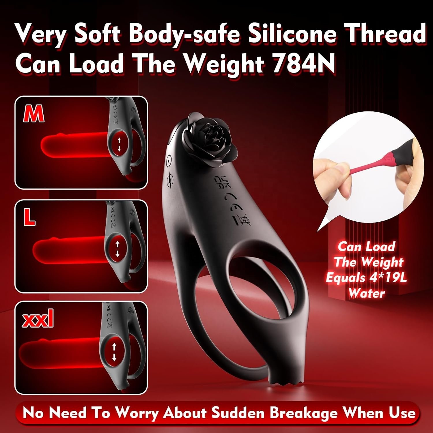 ZWFUN 2IN1 Rose Vibrating Cock Penis Ring Remote Control Anal Vibrator Women Clitoral Stimulation Sex Toy for Couple