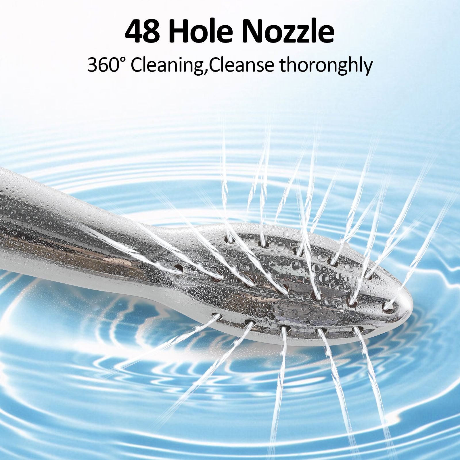 48 Holes 360 Degree Cleaning Anti-Rust Aluminium Anal Rinse Vaginal Douche System Cleaning Kit Bath Water Shower Spray Nozzle