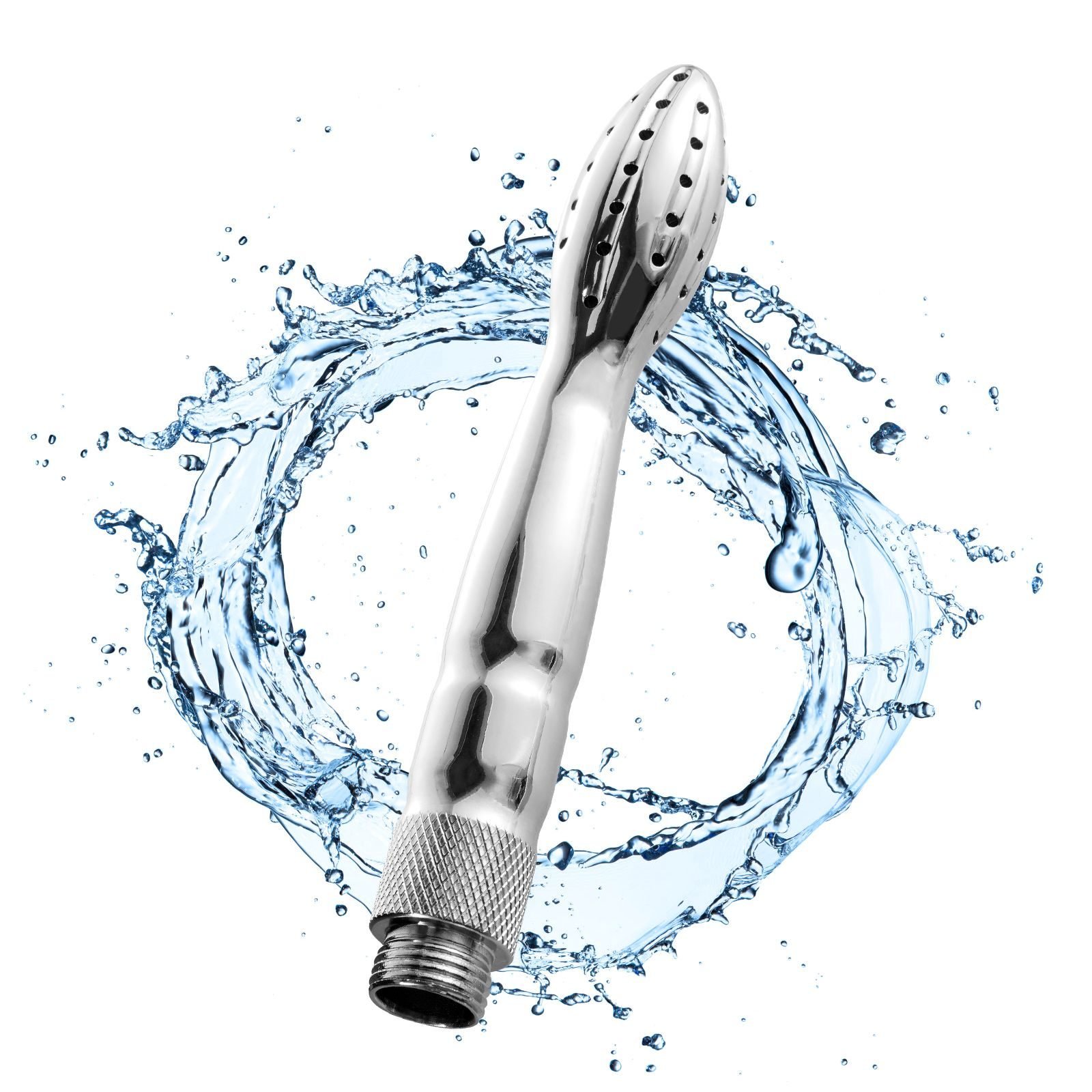 48 Holes 360 Degree Cleaning Anti-Rust Aluminium Anal Rinse Vaginal Douche System Cleaning Kit Bath Water Shower Spray Nozzle
