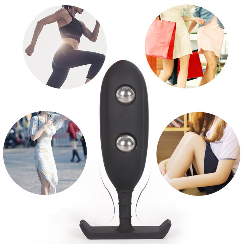 Silicone Steel Beads Weighted Anal Plug For Men and Women Anus Expand Training Dilator Metal Crystal Butt Plug Sex Toys