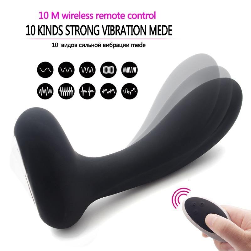 Anal plug vibrator prostate massager with wireless remote controller waterproof sex toy for man