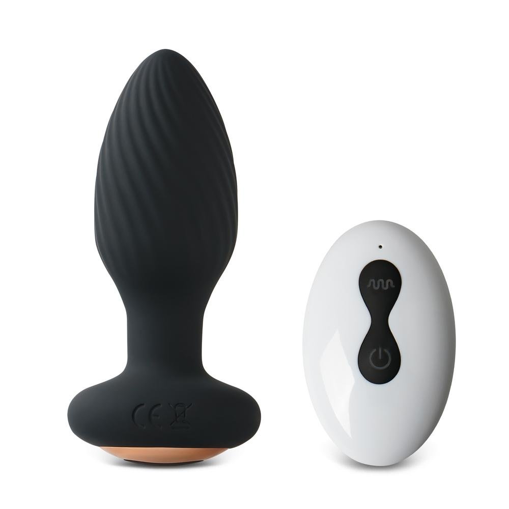 Hot Sale Wireless Remote Control Male Vibrating Prostate Massager Rotating Anal Vibrator Butt Plug Dilator Sex Toy For Women Men