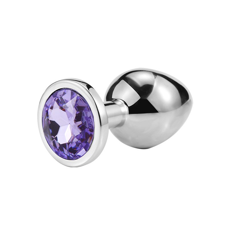14Colors with 5Size Hot anal plug adult SM metal sheet gem anal plug women and men butt plug sex products