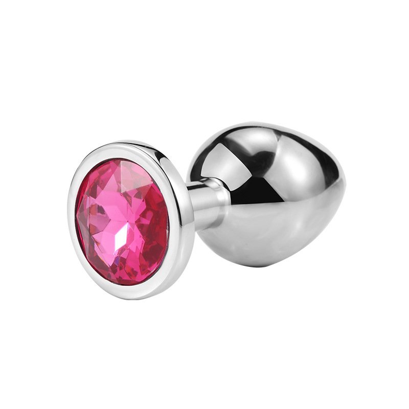 14Colors with 5Size Hot anal plug adult SM metal sheet gem anal plug women and men butt plug sex products