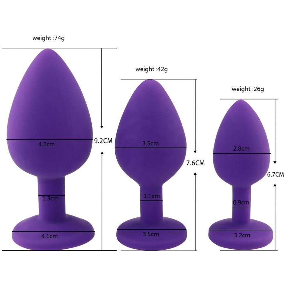 Factory Price Girlspower Classic Silicone Anal Plug With Dimon Anal Plug Jewel Anal Sex Toys For Woman And Men