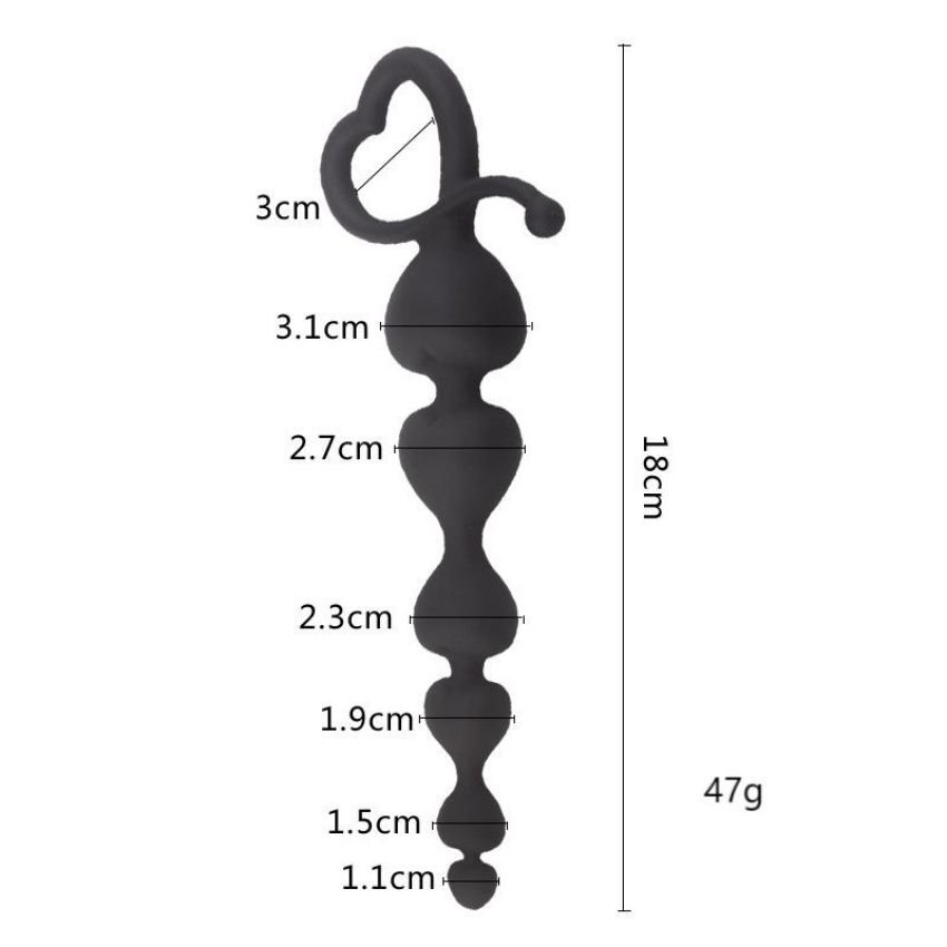 Sex Toys Silicone Slim Pull Beads Massager Plug for beginner, Man Woman Adult Product Anal Plug