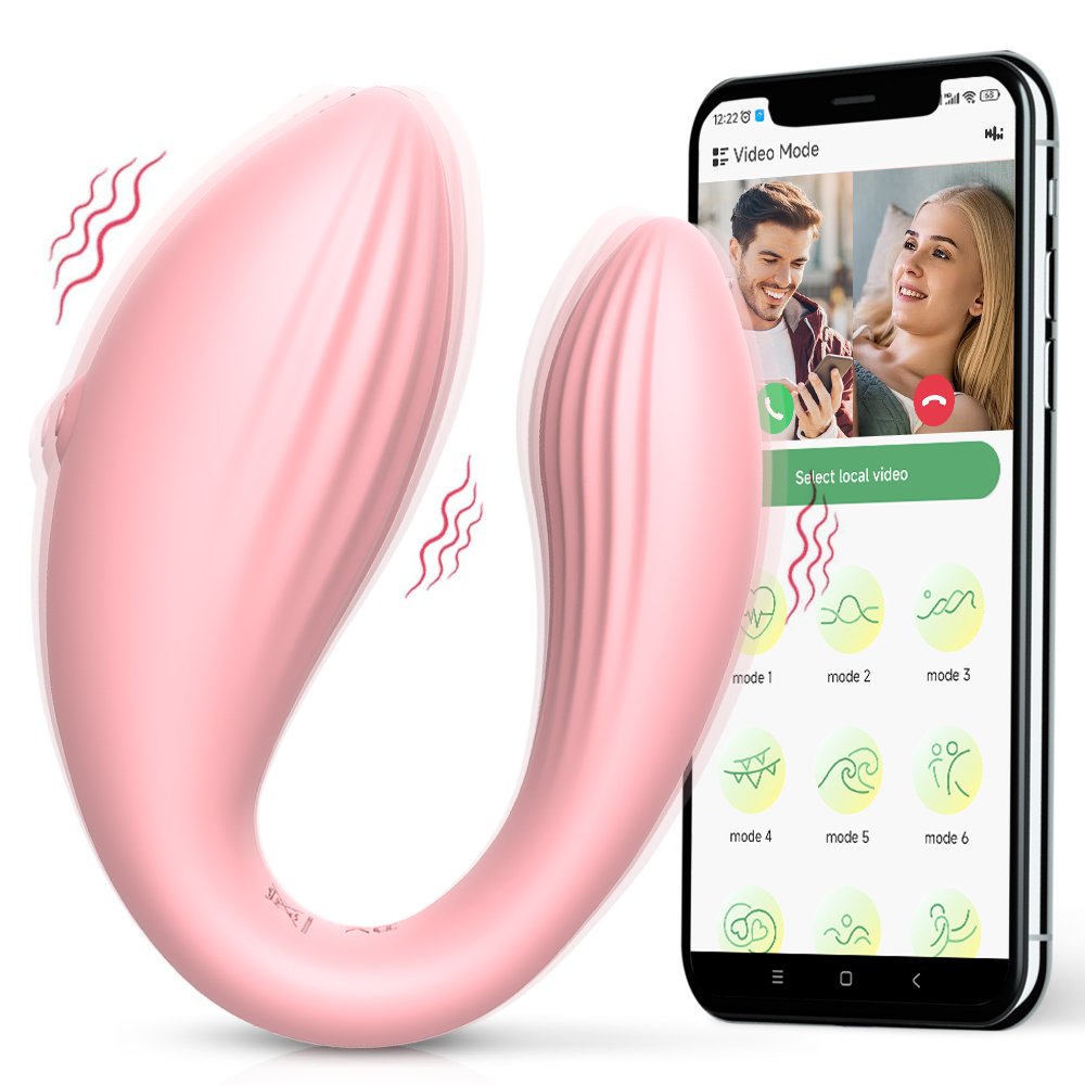 App Remote Control U shaped Wearable Vibrator G Spot Clitoris Stimulator Flirting Jumping Egg Female Masturbator Sex Toys