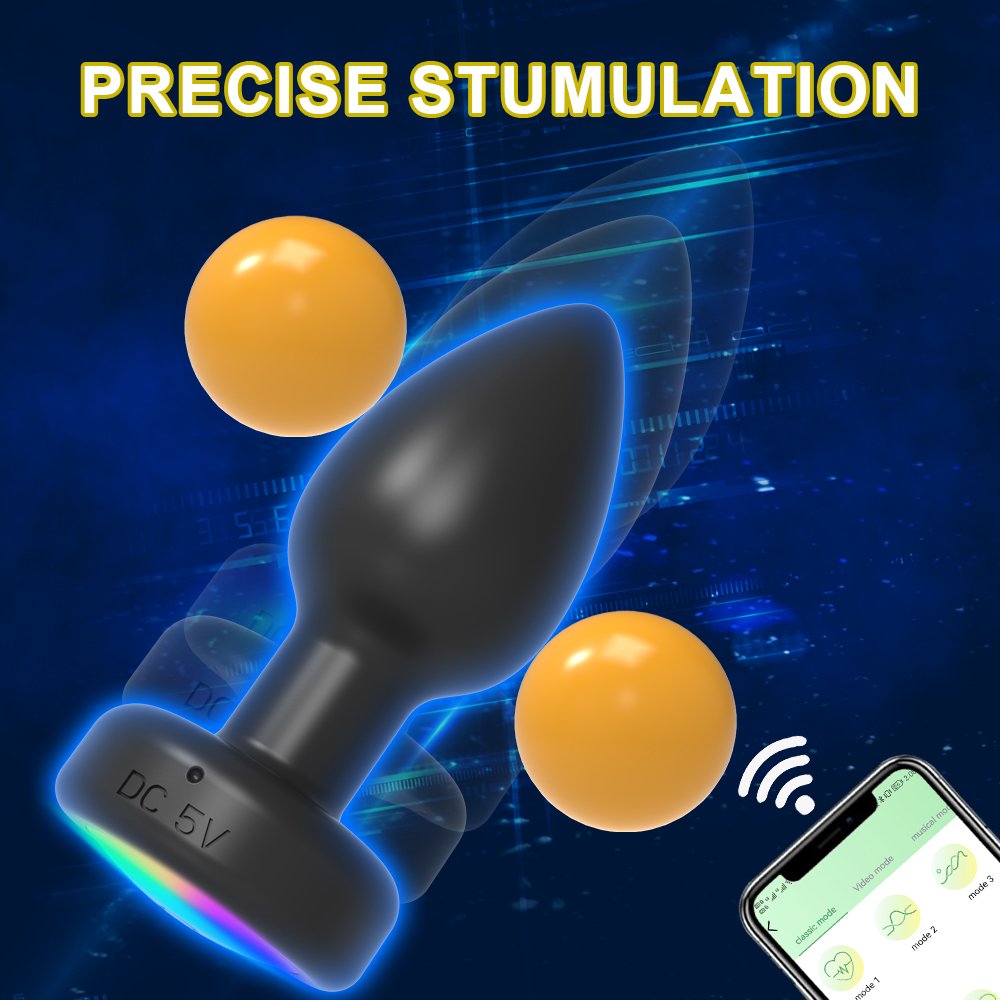 Hot Selling App Control Anal plug Sex Toys With 10 Frequency Vibration Prostate Massager Led Man Butt Toys For Male Female