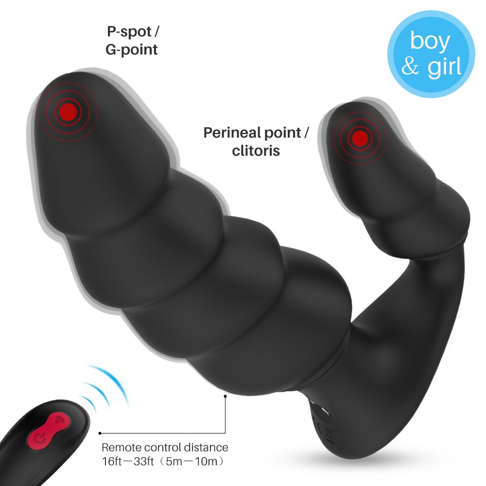 anal sex toys soft silicone male prostate massager vibrating anal plug vibrator remote anal beads dildo
