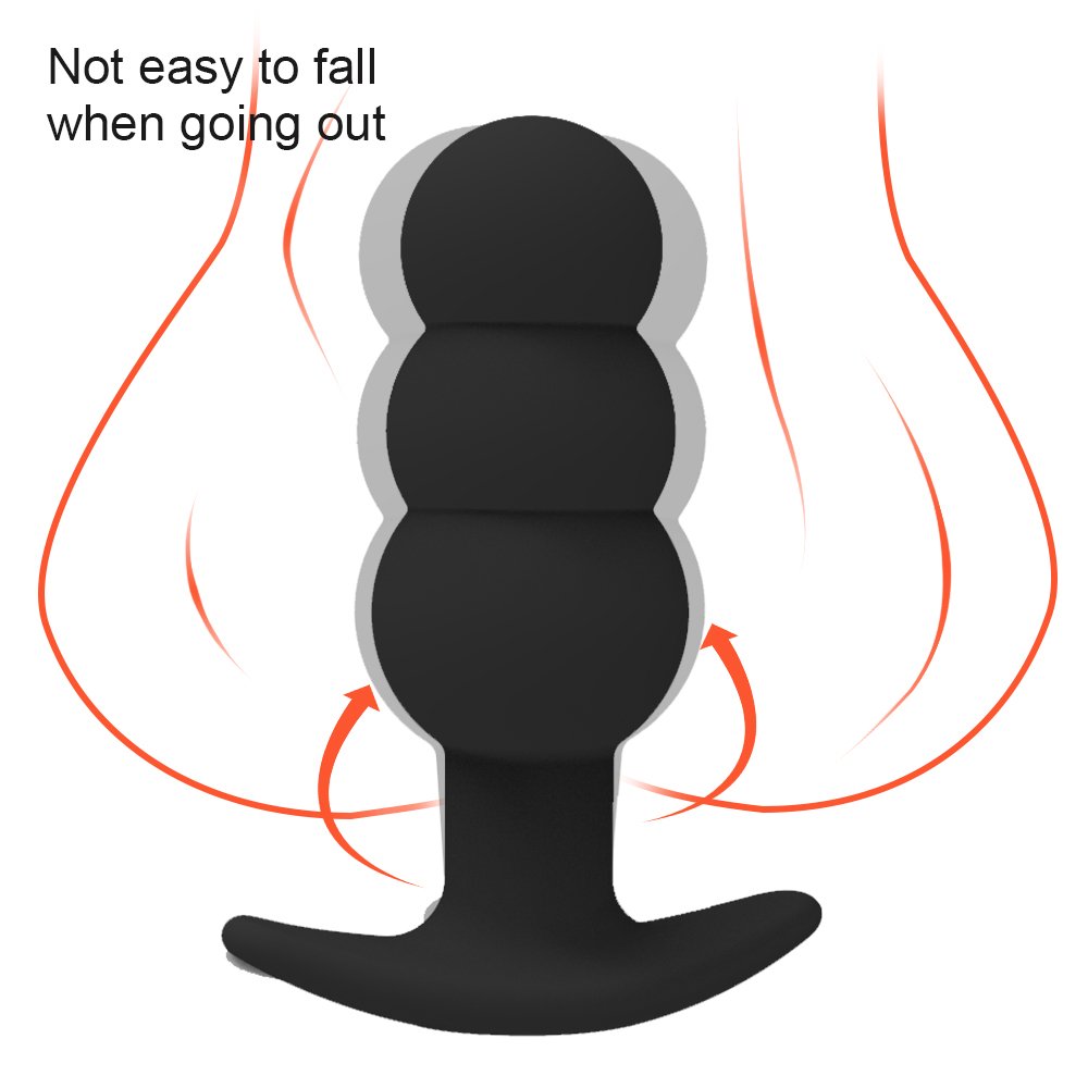 Rechargeable Silicone Prostate Massager G-spot Vibrator Vibrating Butt Plug Anal Beads Sex Toys for Men Women Couples Pleasure