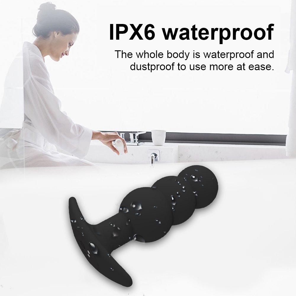 Rechargeable Silicone Prostate Massager G-spot Vibrator Vibrating Butt Plug Anal Beads Sex Toys for Men Women Couples Pleasure
