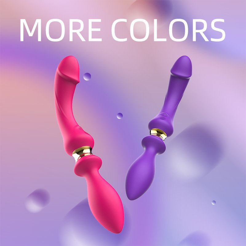 Handheld Double head vibrator G spot stimulation AV wand anal sex 10 vibrational frequency Dildo Vibrator Sex Toy for Woman
