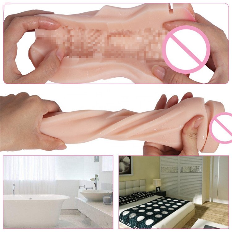 2020 TPR Anal Masturbation Aircraft Cup Silicone Sex Toys For Men Masturbation Simulation Vaginal Sex