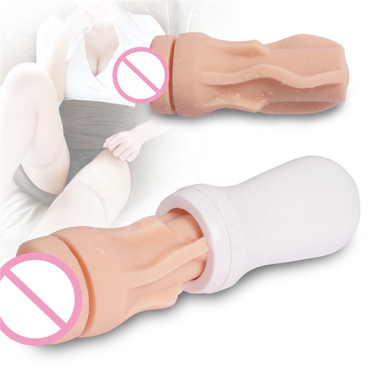 2020 TPR Anal Masturbation Aircraft Cup Silicone Sex Toys For Men Masturbation Simulation Vaginal Sex