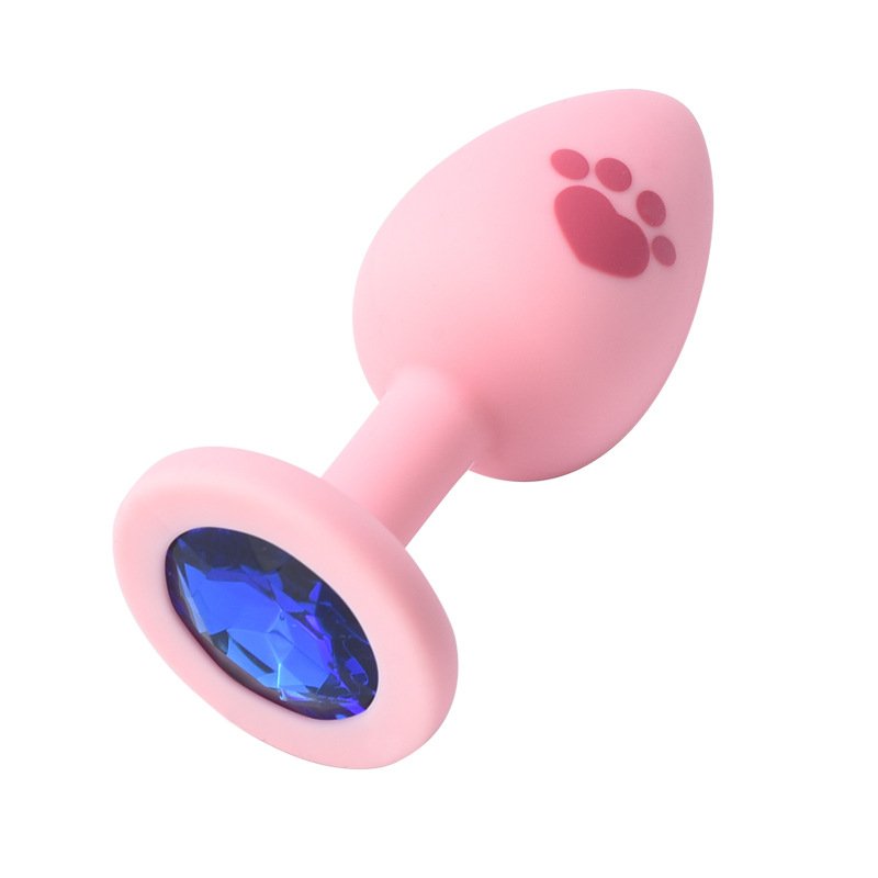 Customizable Cat Paw Pattern Butt Plug Backyard Silicone Anal Plugs Adult Sex Toy for Couple