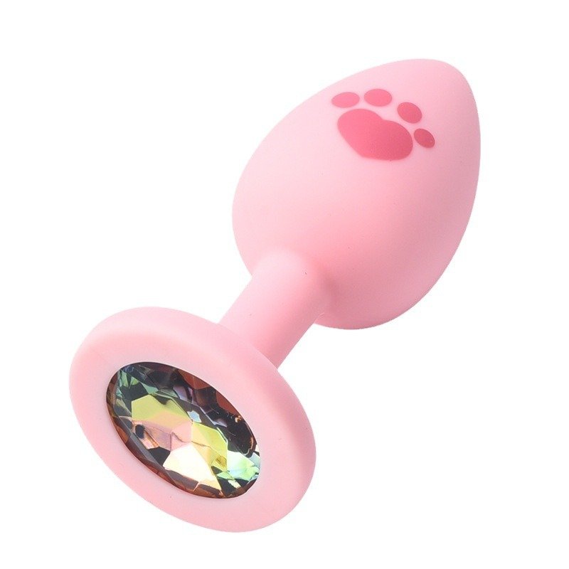 Customizable Cat Paw Pattern Butt Plug Backyard Silicone Anal Plugs Adult Sex Toy for Couple