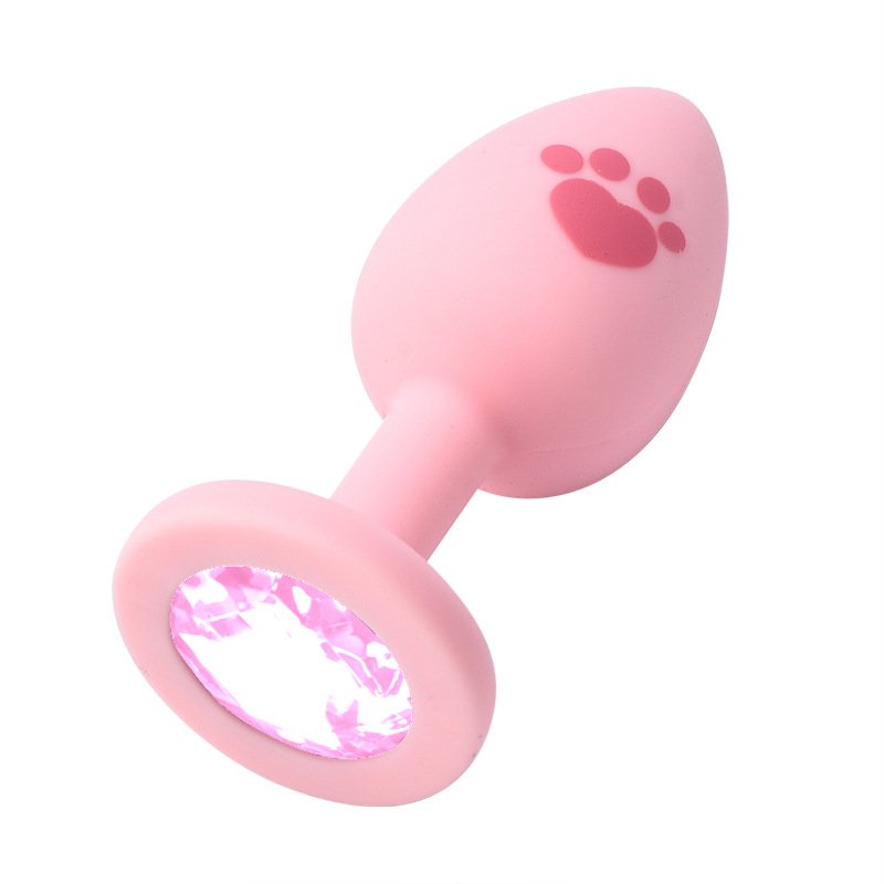 Customizable Cat Paw Pattern Butt Plug Backyard Silicone Anal Plugs Adult Sex Toy for Couple