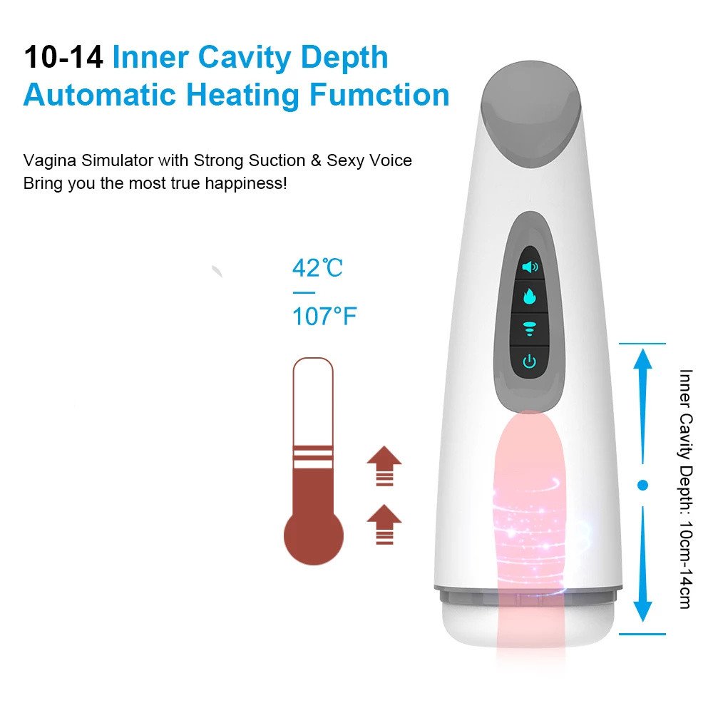 Sucking 7 Vibrating Vagina Anal Masturbator waterproof Pussy Sex Toys For Men supplier Male Automatic Heating Masturbation Cup