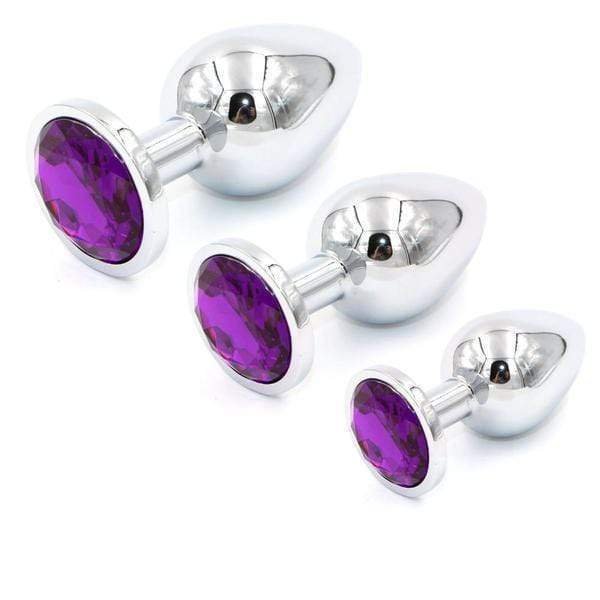Fresno Surge Butt Plug Jeweled High Quality Stainless Steel Sex Toy Adults BDSM Anal Plug Set